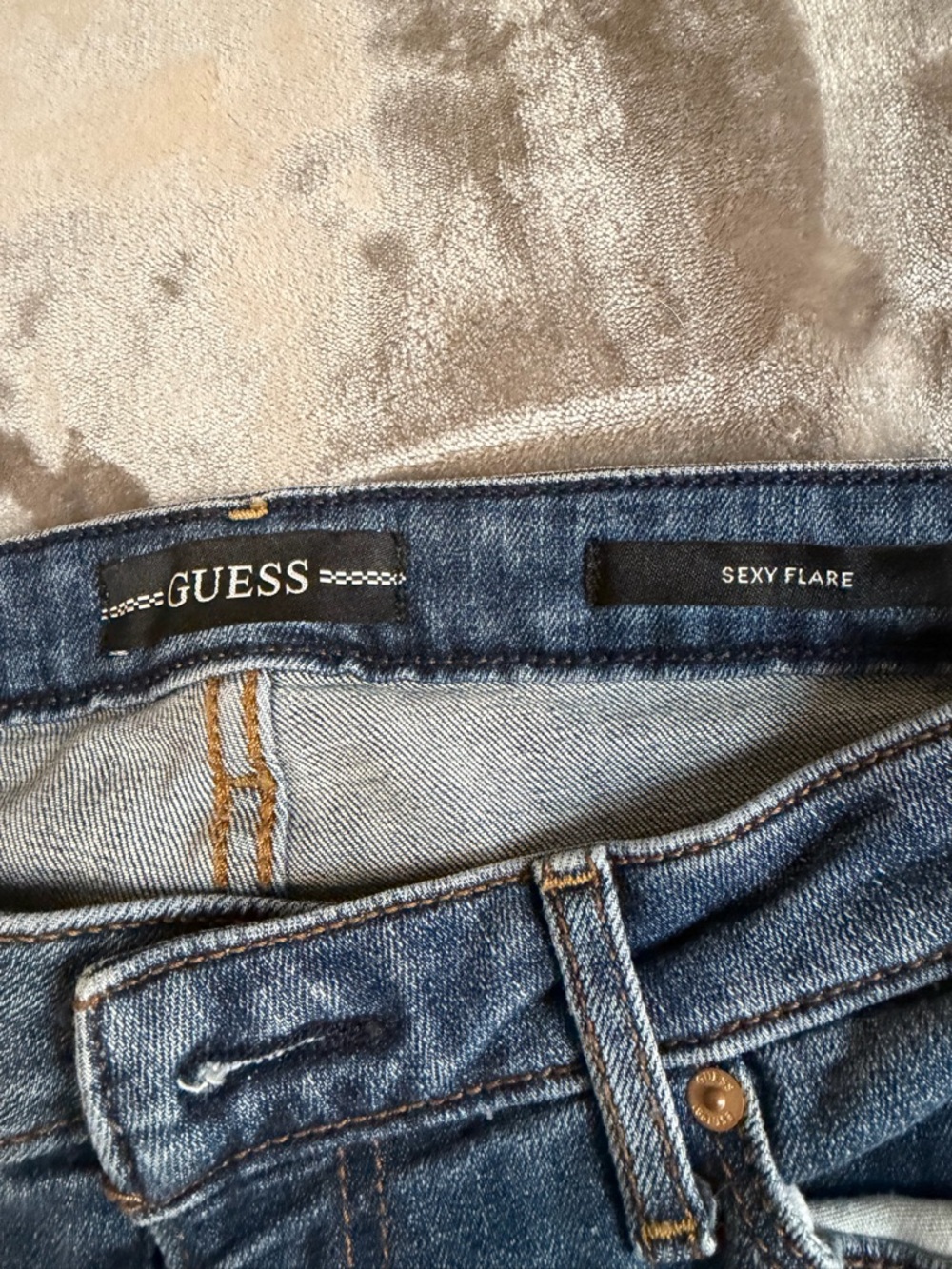 Guess Women's Medium Blue Sexy Flare Jeans - Picture 4 of 5